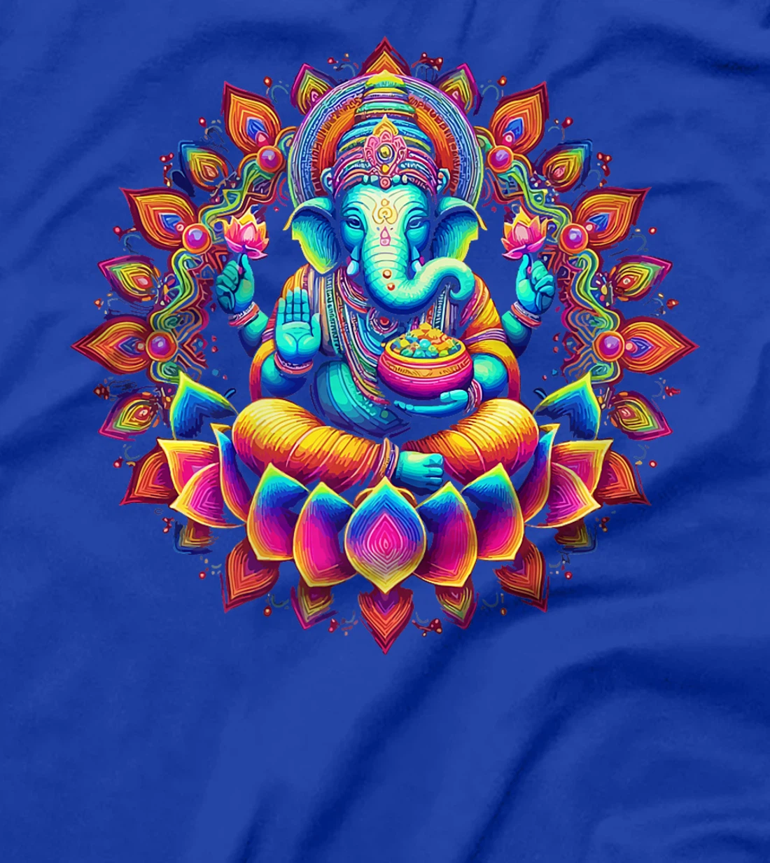 Ganesh Symbol Yoga Hindu Elephant God Ganesha Puja Premium T-Shirt
