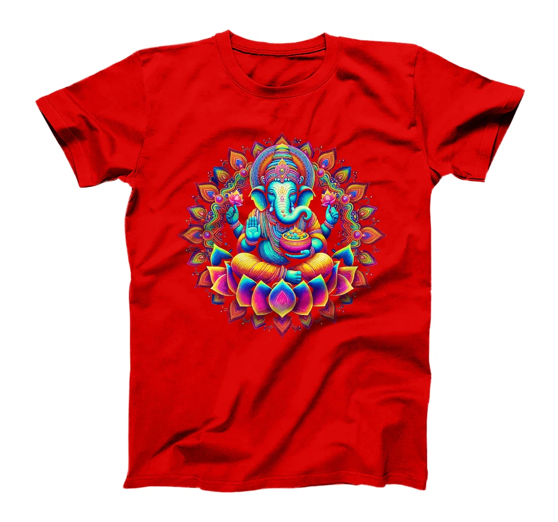 Ganesh Symbol Yoga Hindu Elephant God Ganesha Puja Premium T-Shirt