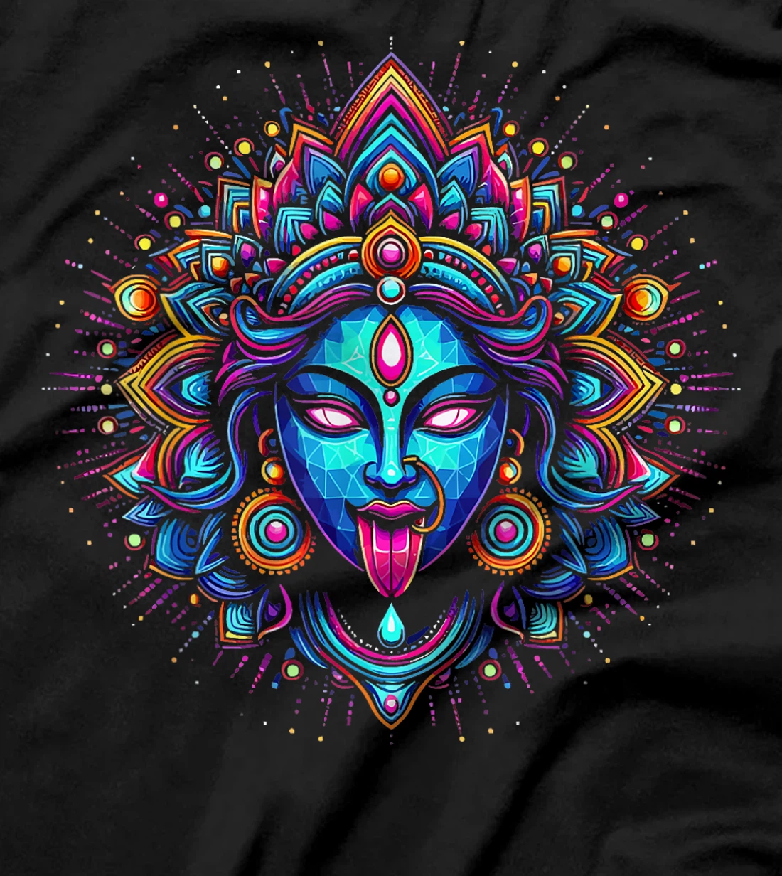 Kali Ma Hindu Goddess Of Death Hindu Mother Fierce Warrior T-Shirt