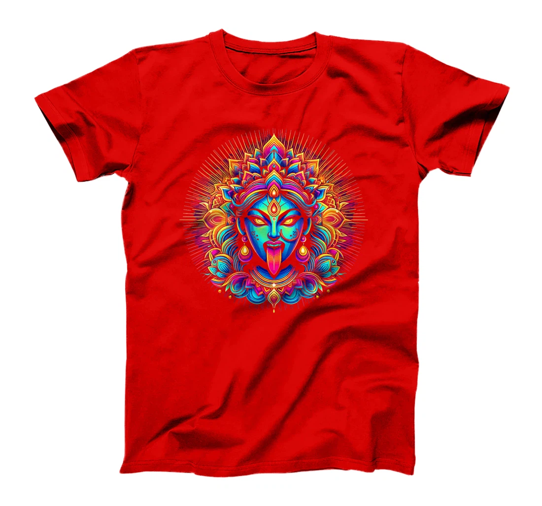 Womens Kali Ma Hindu Goddess Of Death Hindu Mother Fierce Warrior T-Shirt
