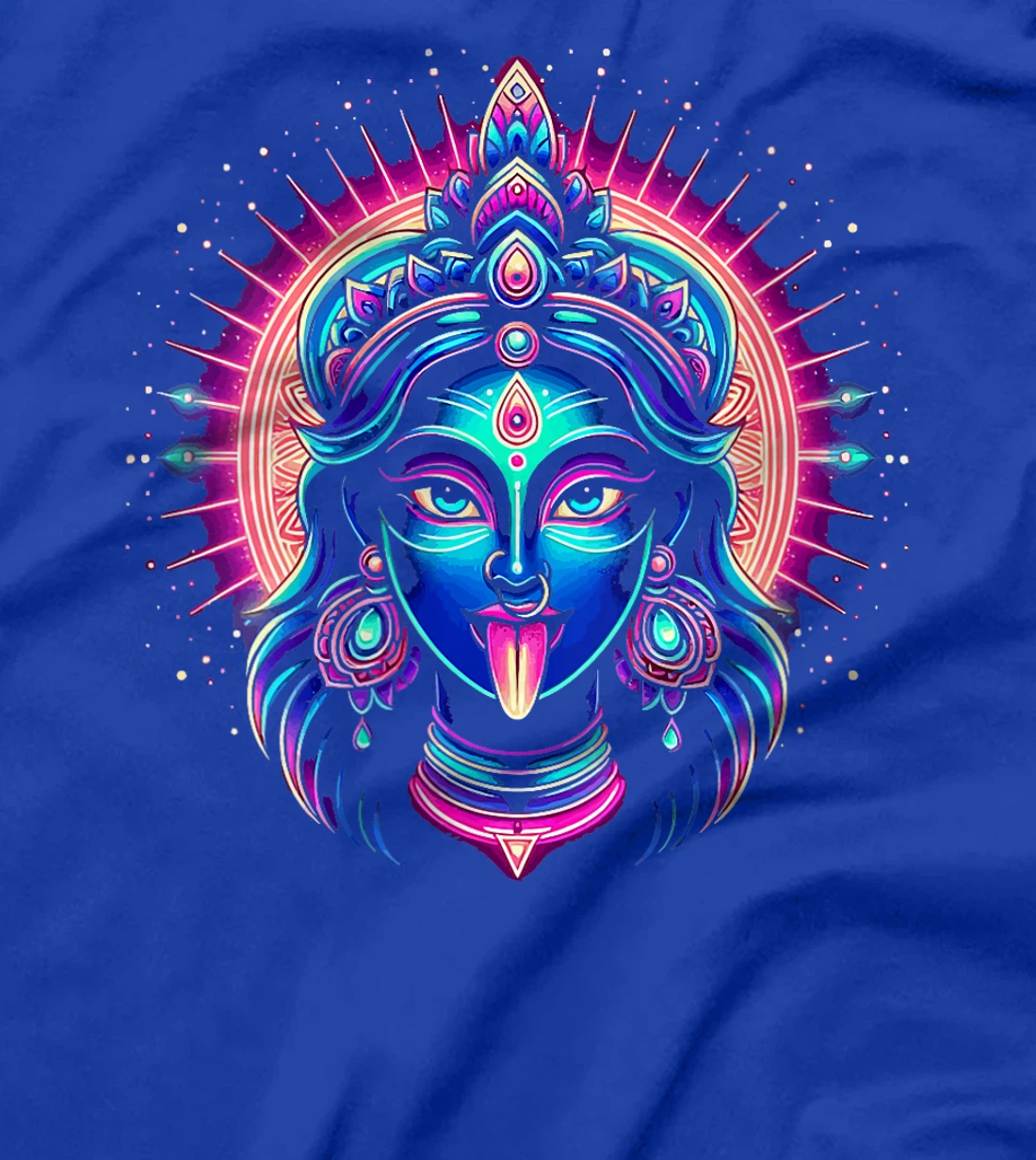 Womens Kali Ma Hindu Goddess Of Death Hindu Mother Fierce Warrior T-Shirt