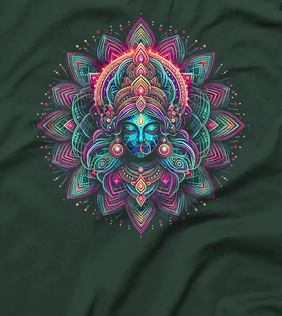 Womens Kali Ma Hindu Goddess Of Death Hindu Mother Fierce Warrior T-Shirt