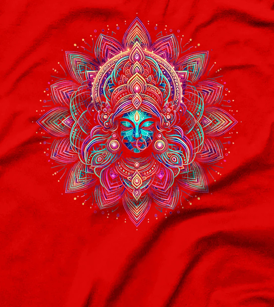 Womens Kali Ma Hindu Goddess Of Death Hindu Mother Fierce Warrior T-Shirt