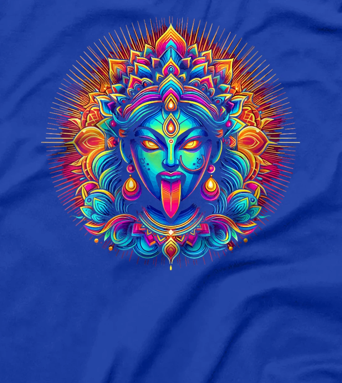 Womens Kali Ma Hindu Goddess Of Death Hindu Mother Fierce Warrior T-Shirt