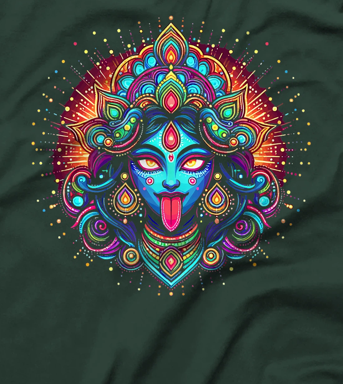 Kali Ma Hindu Goddess Of Death Hindu Mother Fierce Warrior Premium T-Shirt