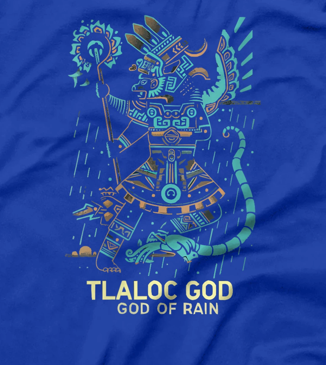 Womens Aztec God Aztec Culture Mayan Indigenous Tlaloc Statue T-Shirt