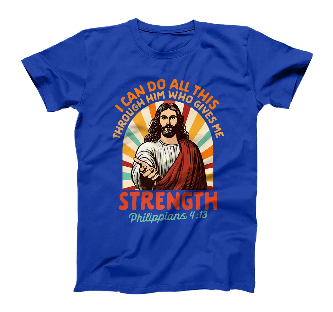 Christian Jesus God Religious I Can Do All This Through Him Premium T-Shirt
