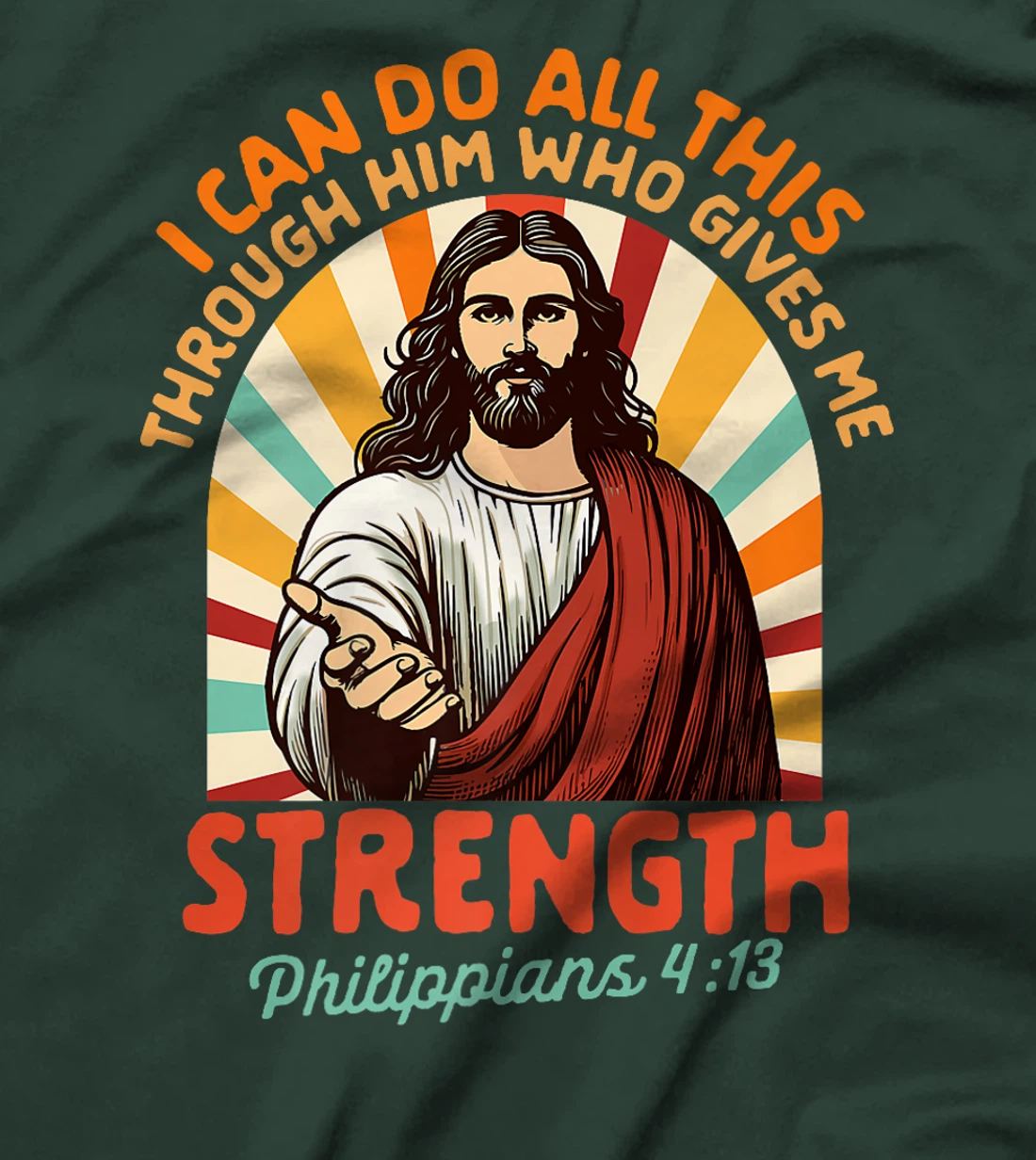 Christian Jesus God Religious I Can Do All This Through Him Premium T-Shirt