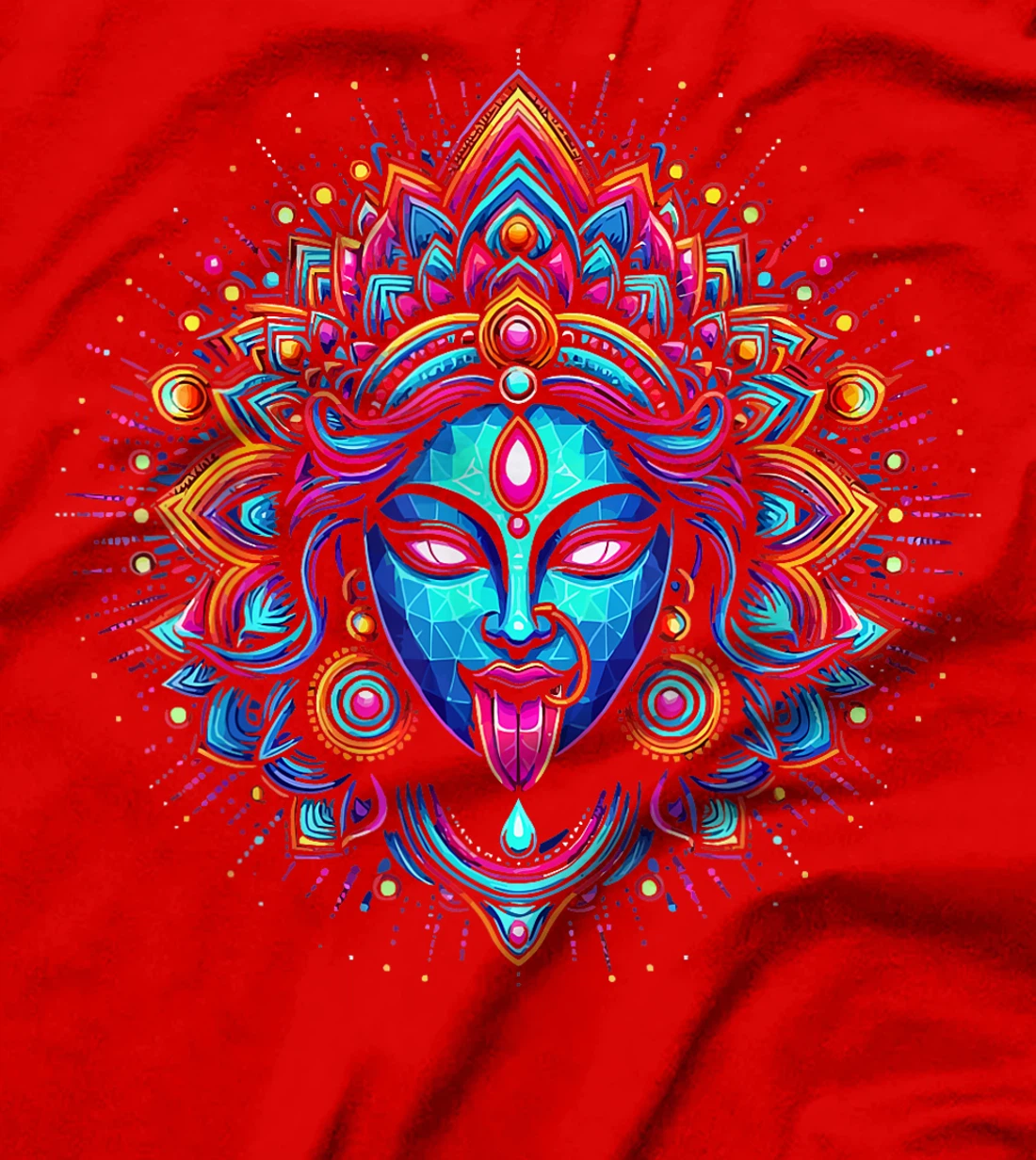 Kali Ma Hindu Goddess Of Death Hindu Mother Fierce Warrior T-Shirt