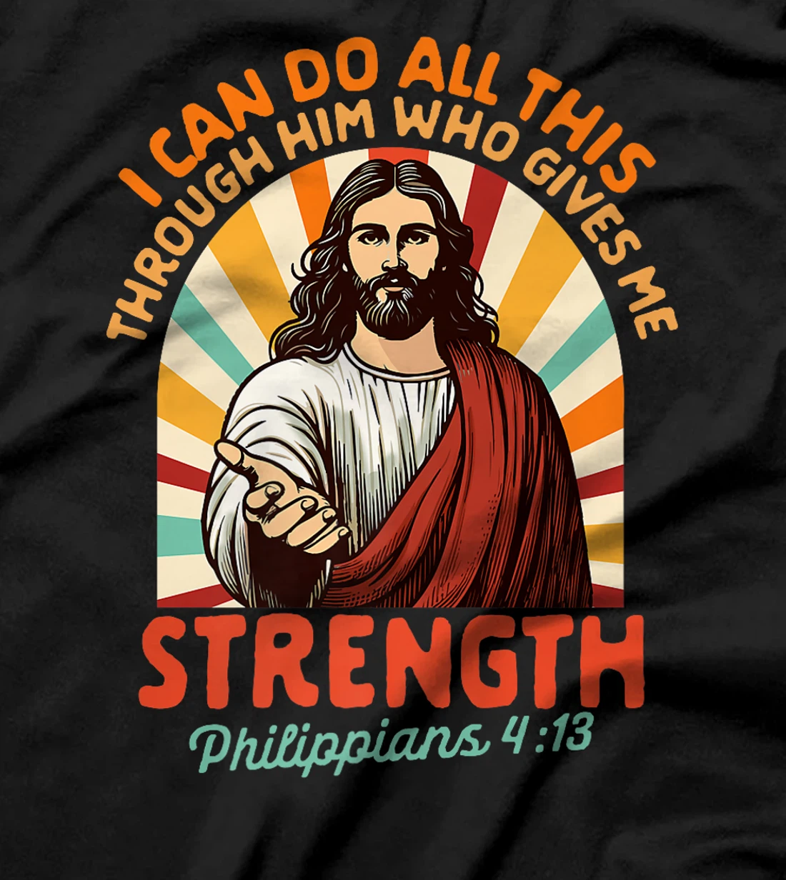 Christian Jesus God Religious I Can Do All This Through Him Premium T-Shirt