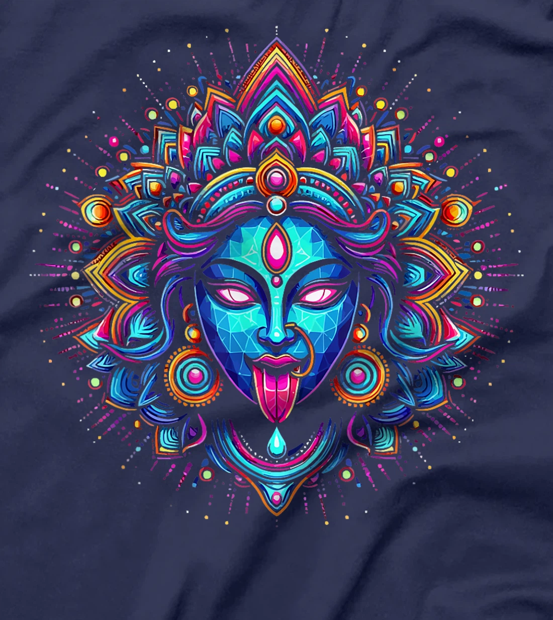 Kali Ma Hindu Goddess Of Death Hindu Mother Fierce Warrior T-Shirt