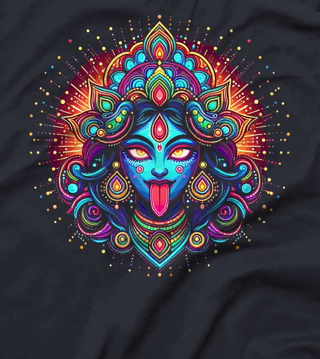Kali Ma Hindu Goddess Of Death Hindu Mother Fierce Warrior Premium T-Shirt