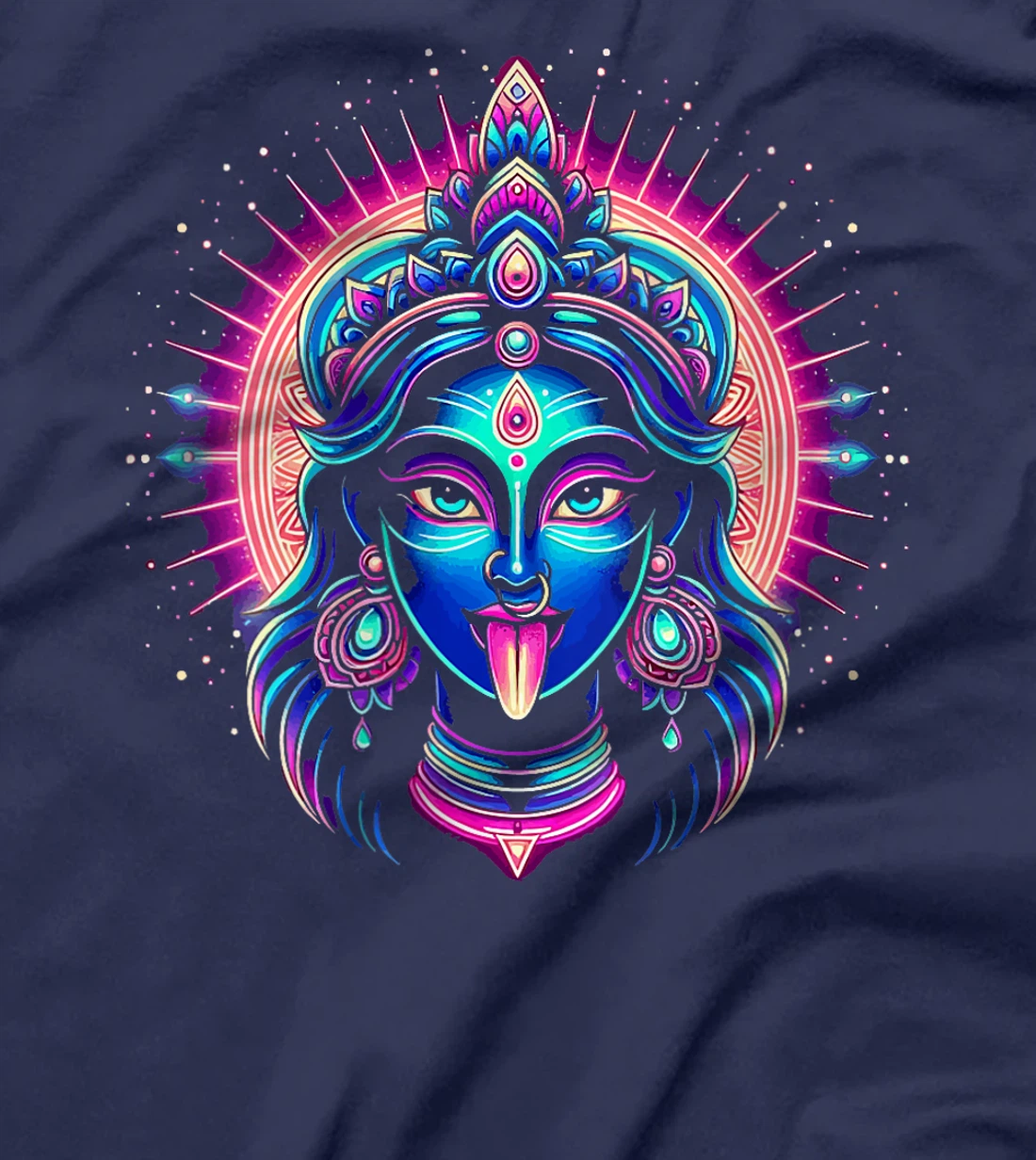 Womens Kali Ma Hindu Goddess Of Death Hindu Mother Fierce Warrior T-Shirt