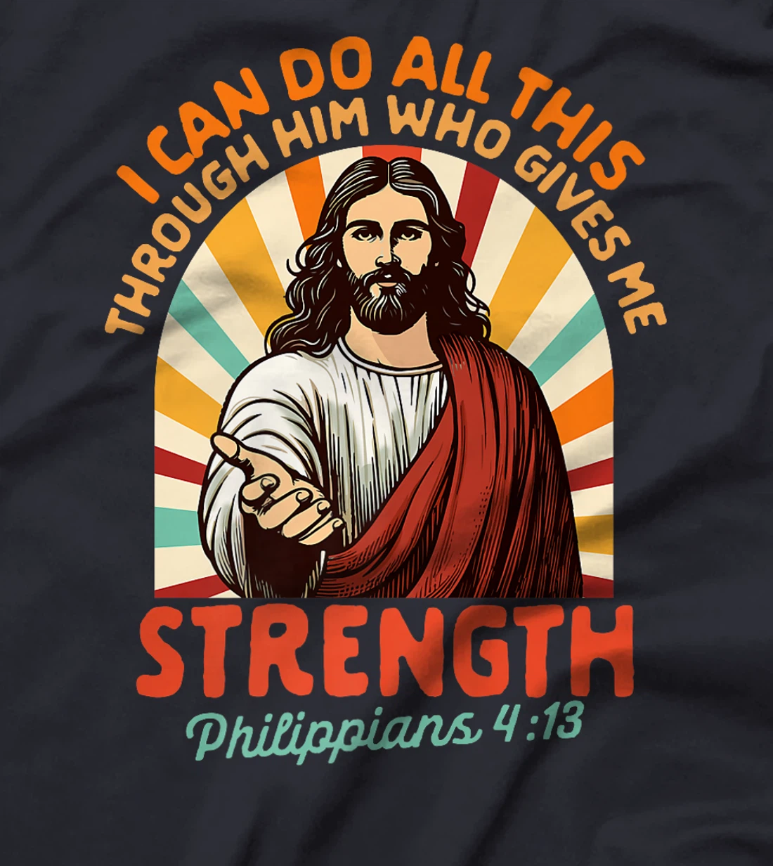 Christian Jesus God Religious I Can Do All This Through Him Premium T-Shirt