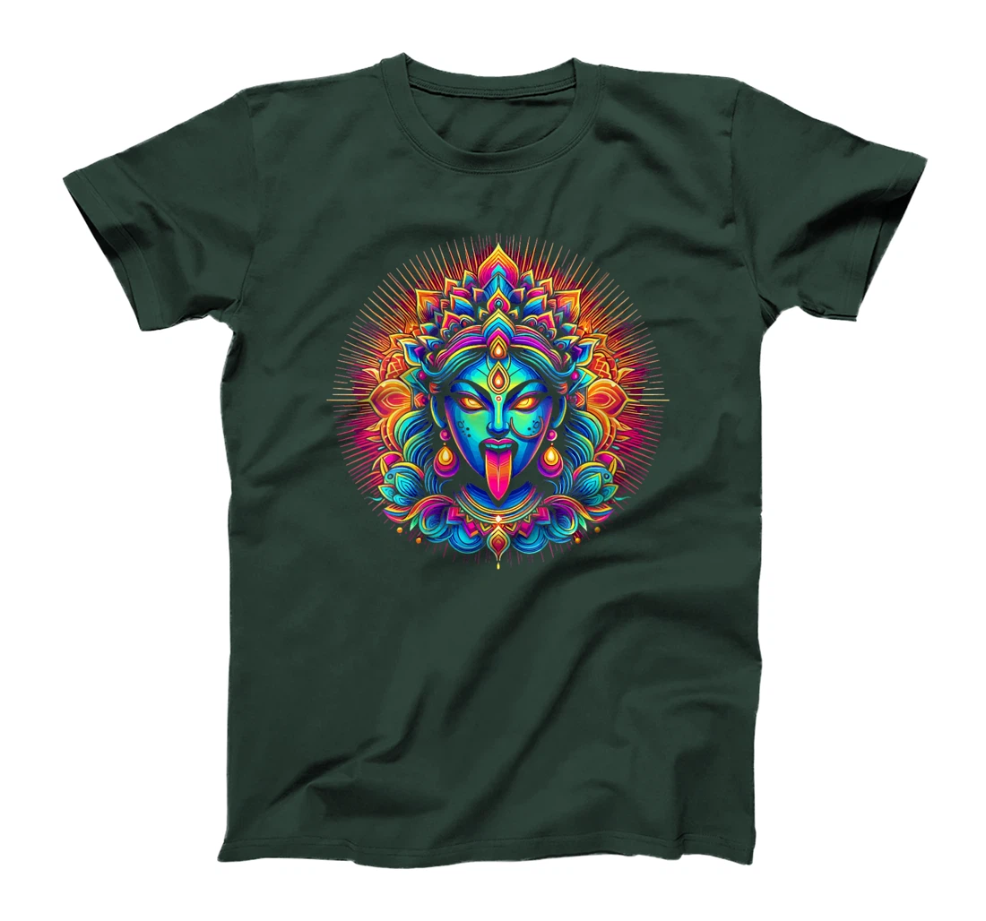 Womens Kali Ma Hindu Goddess Of Death Hindu Mother Fierce Warrior T-Shirt