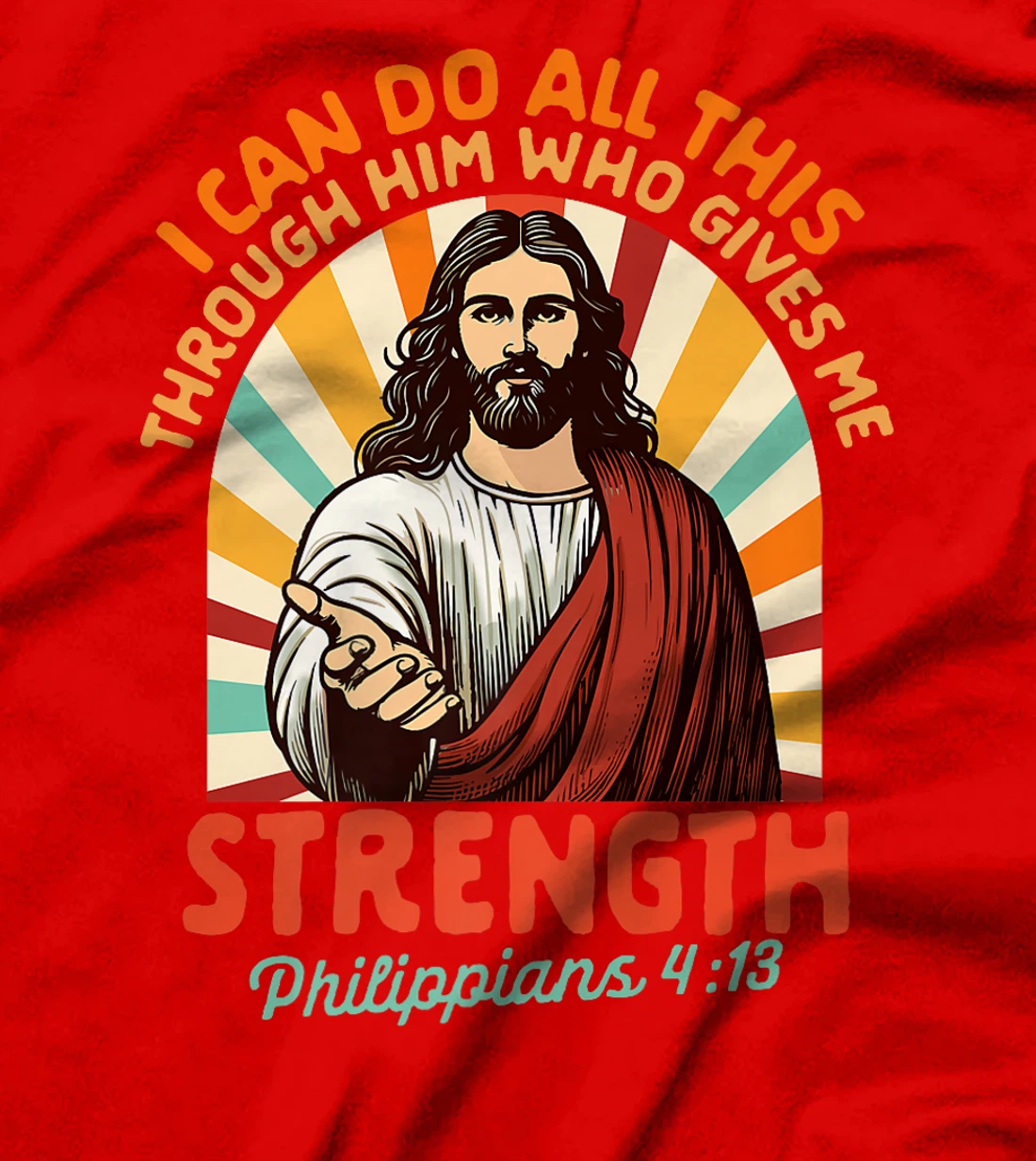 Christian Jesus God Religious I Can Do All This Through Him Premium T-Shirt