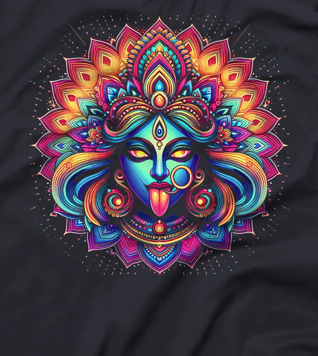 Kali Ma Hindu Goddess Of Death Hindu Mother Fierce Warrior Premium T-Shirt