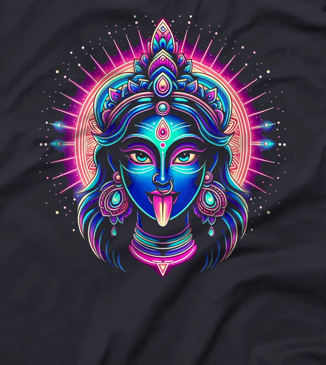 Womens Kali Ma Hindu Goddess Of Death Hindu Mother Fierce Warrior T-Shirt