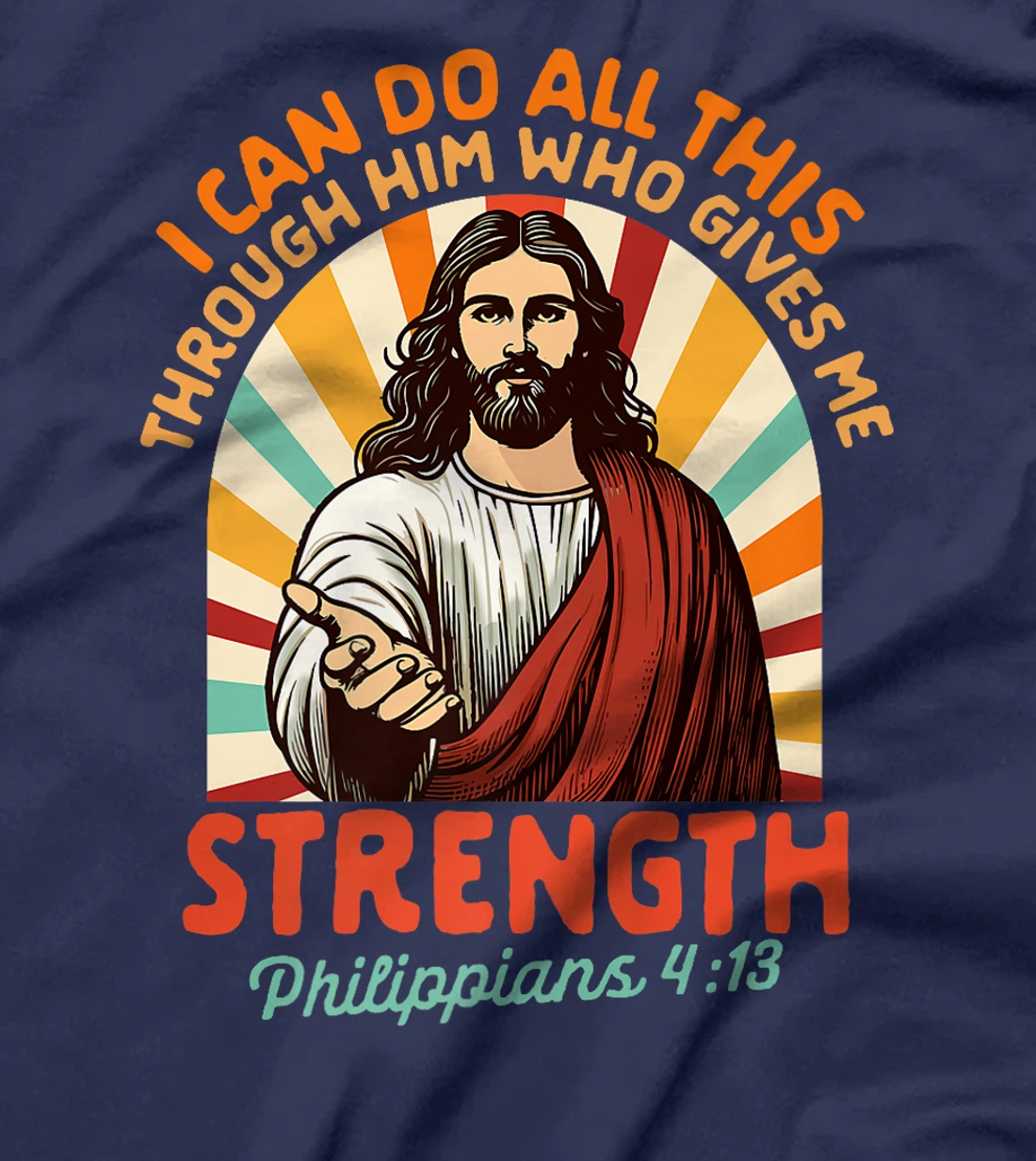 Christian Jesus God Religious I Can Do All This Through Him Premium T-Shirt