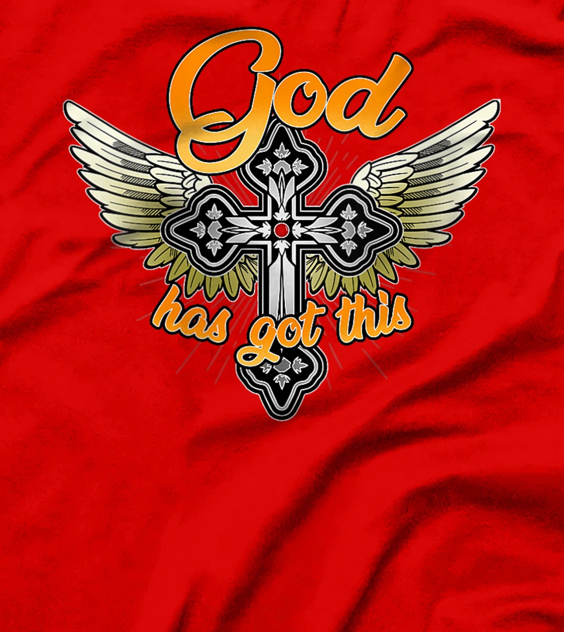 Womens Christian Inspirational V-Neck Shirt - God Has Got This T-Shirt