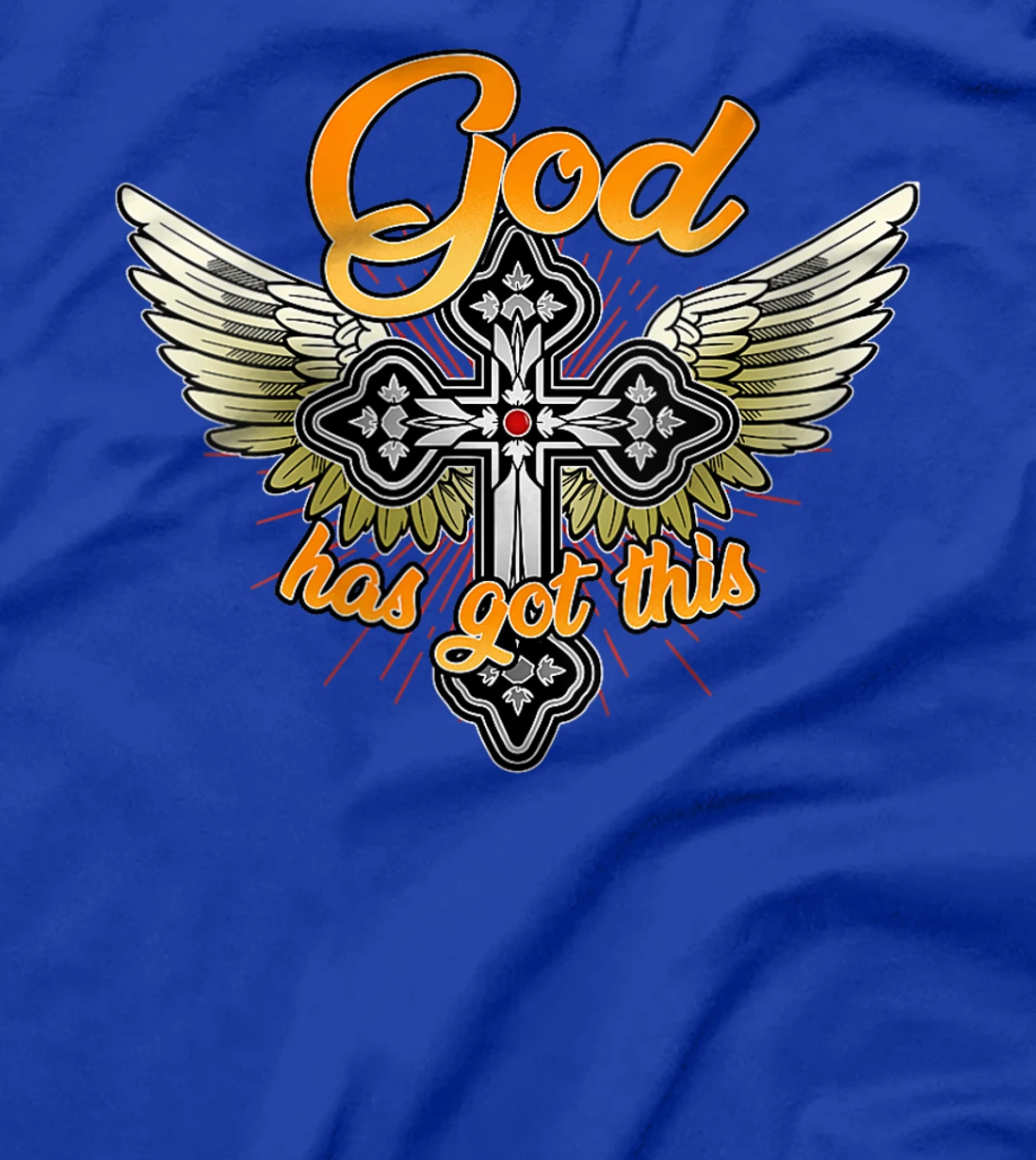 Womens Christian Inspirational V-Neck Shirt - God Has Got This T-Shirt