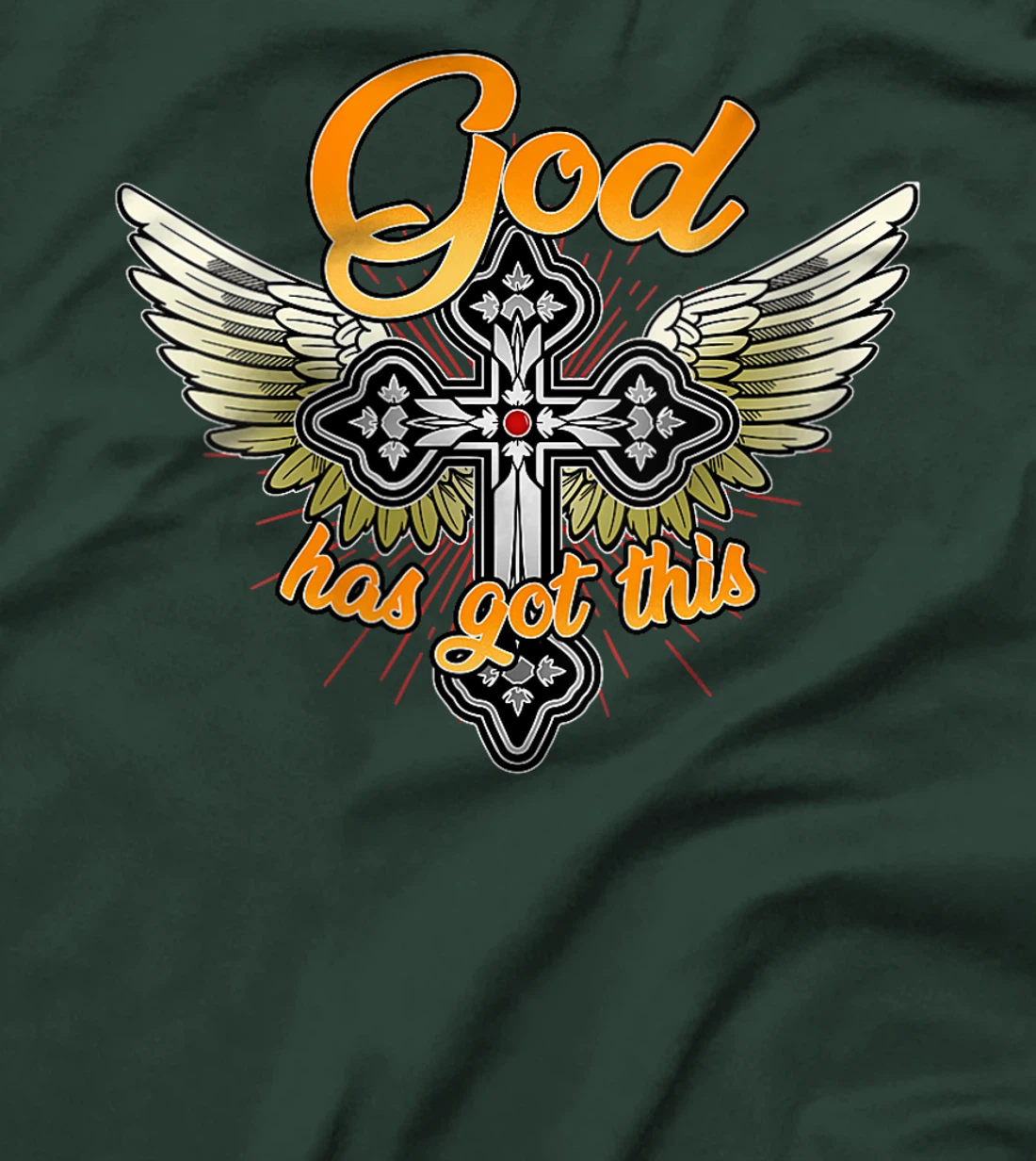 Womens Christian Inspirational V-Neck Shirt - God Has Got This T-Shirt