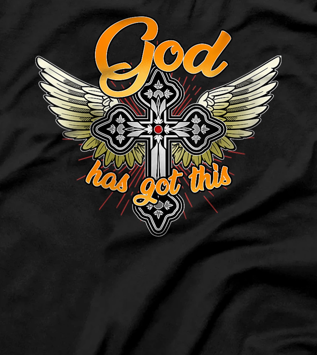 Womens Christian Inspirational V-Neck Shirt - God Has Got This T-Shirt
