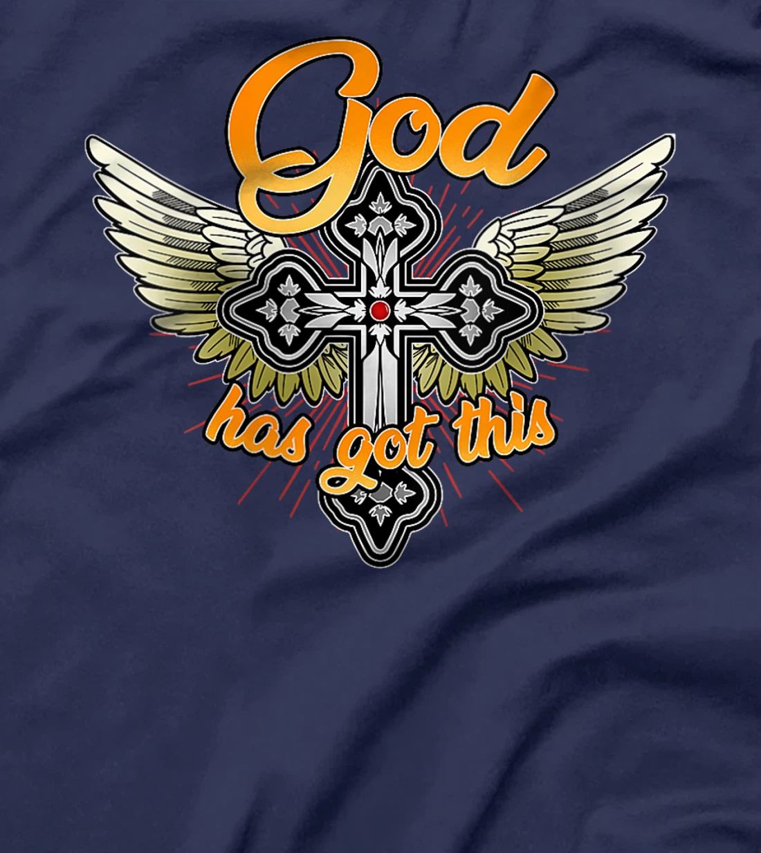 Womens Christian Inspirational V-Neck Shirt - God Has Got This T-Shirt