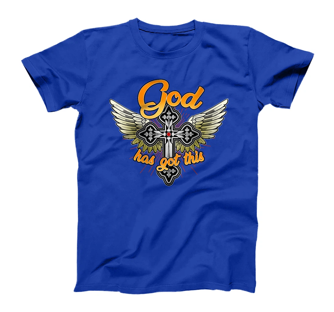 Womens Christian Inspirational V-Neck Shirt - God Has Got This T-Shirt