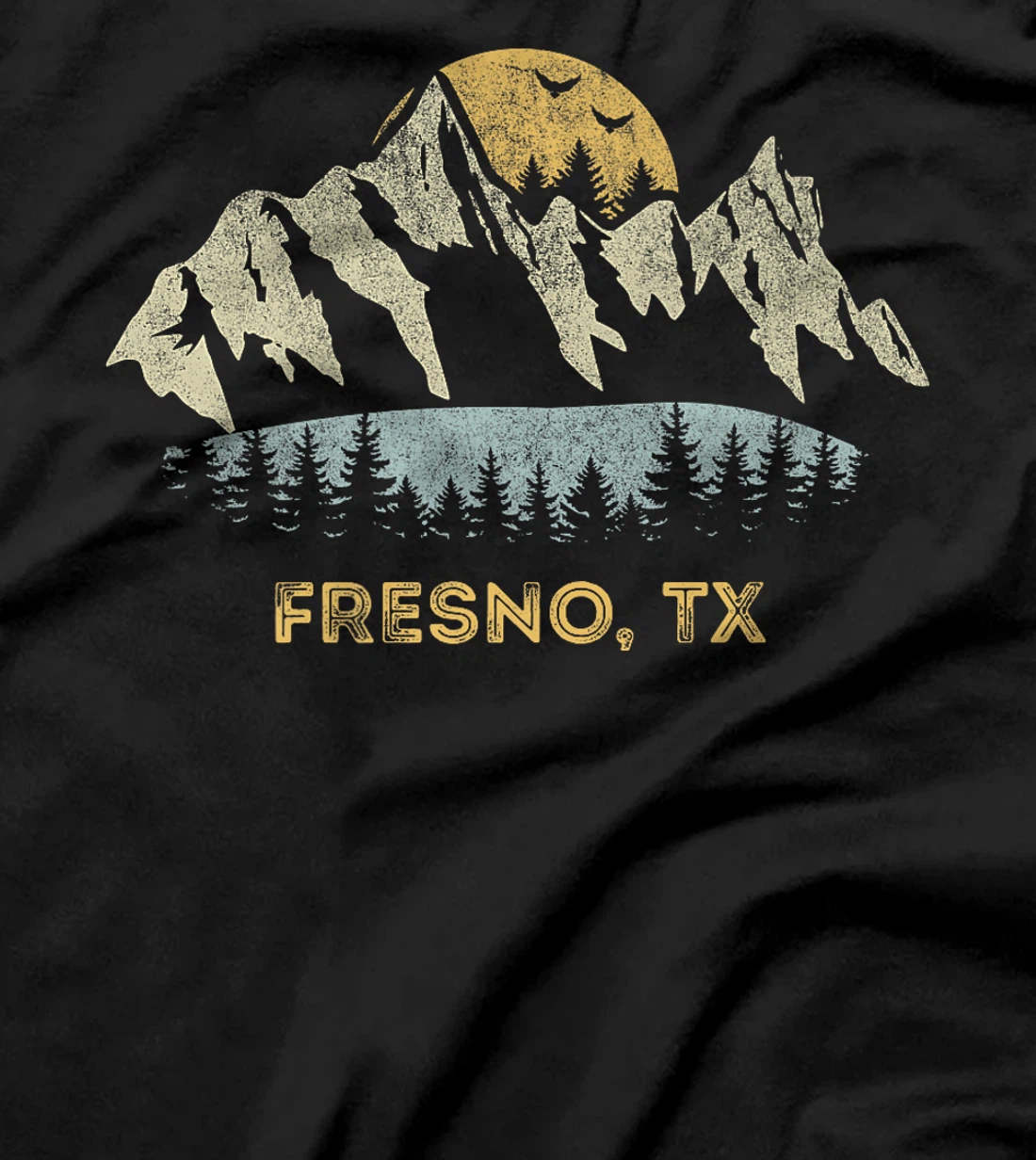 Fresno Texas Mountain Sunset Sunrise TX Premium T-Shirt