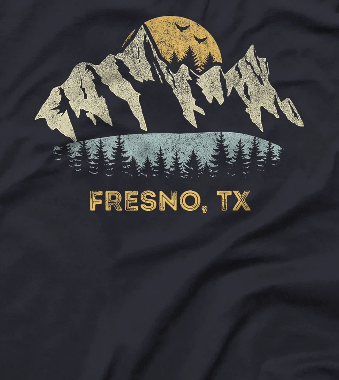 Fresno Texas Mountain Sunset Sunrise TX Premium T-Shirt