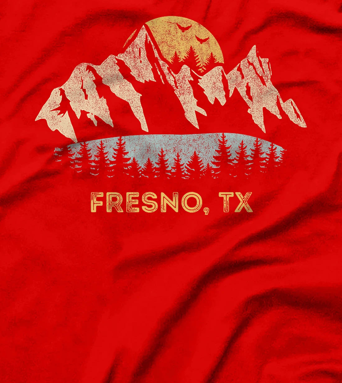 Fresno Texas Mountain Sunset Sunrise TX Premium T-Shirt