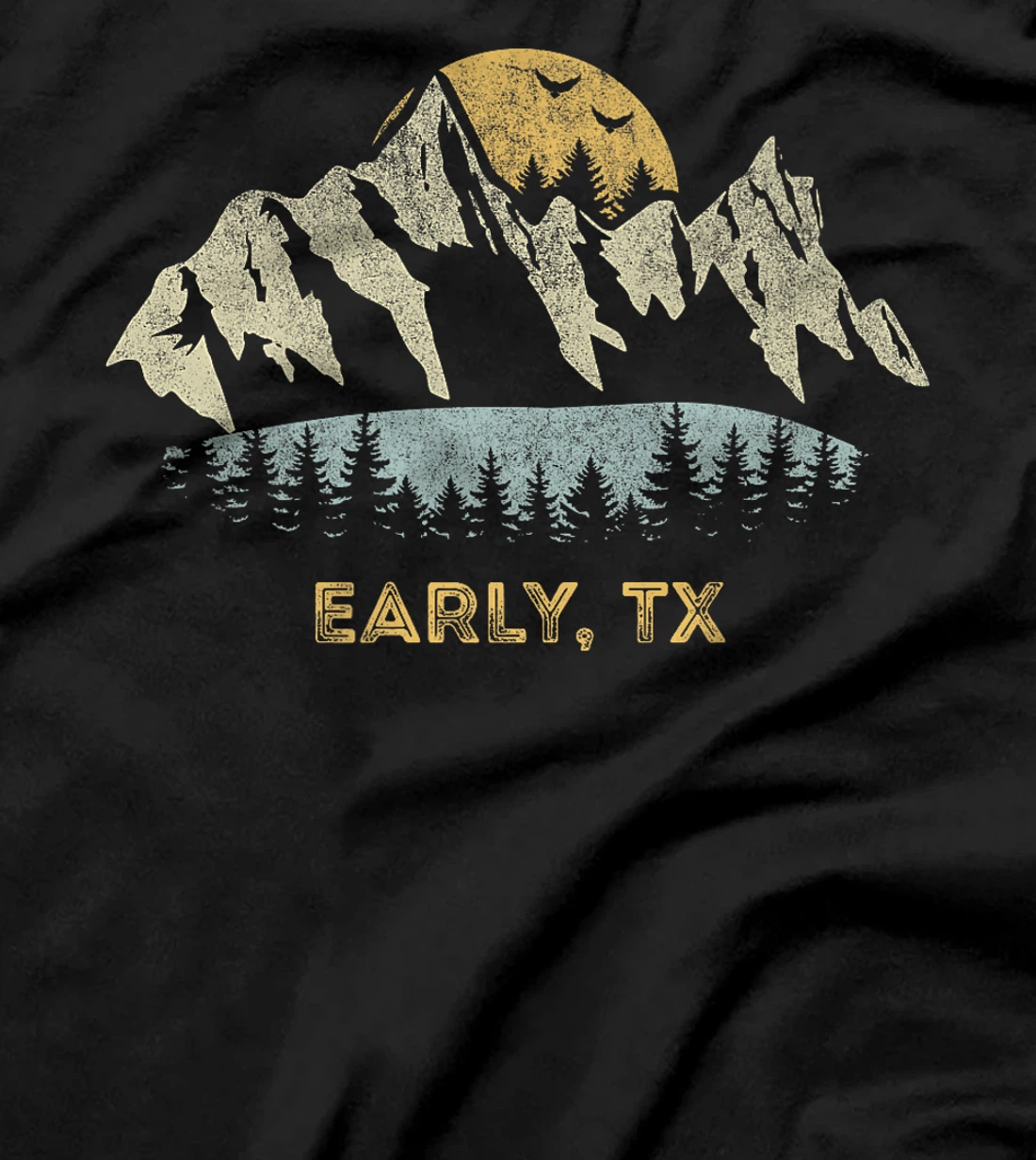 Early Texas Mountain Sunset Sunrise TX Premium T-Shirt