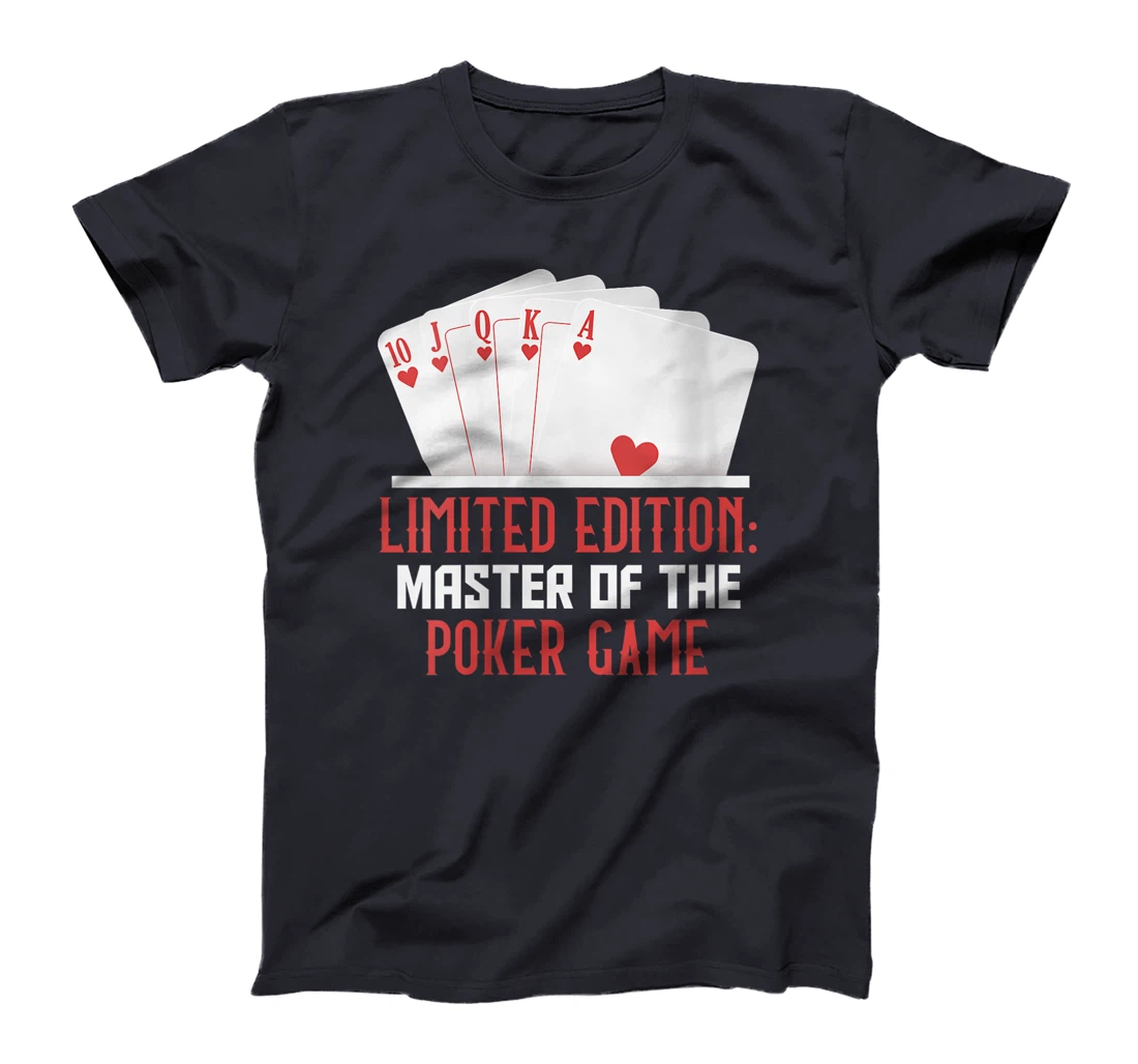 Womens Texas Holdem LIMITED EDITION MASTER OF POKER GAME Funny T-Shirt