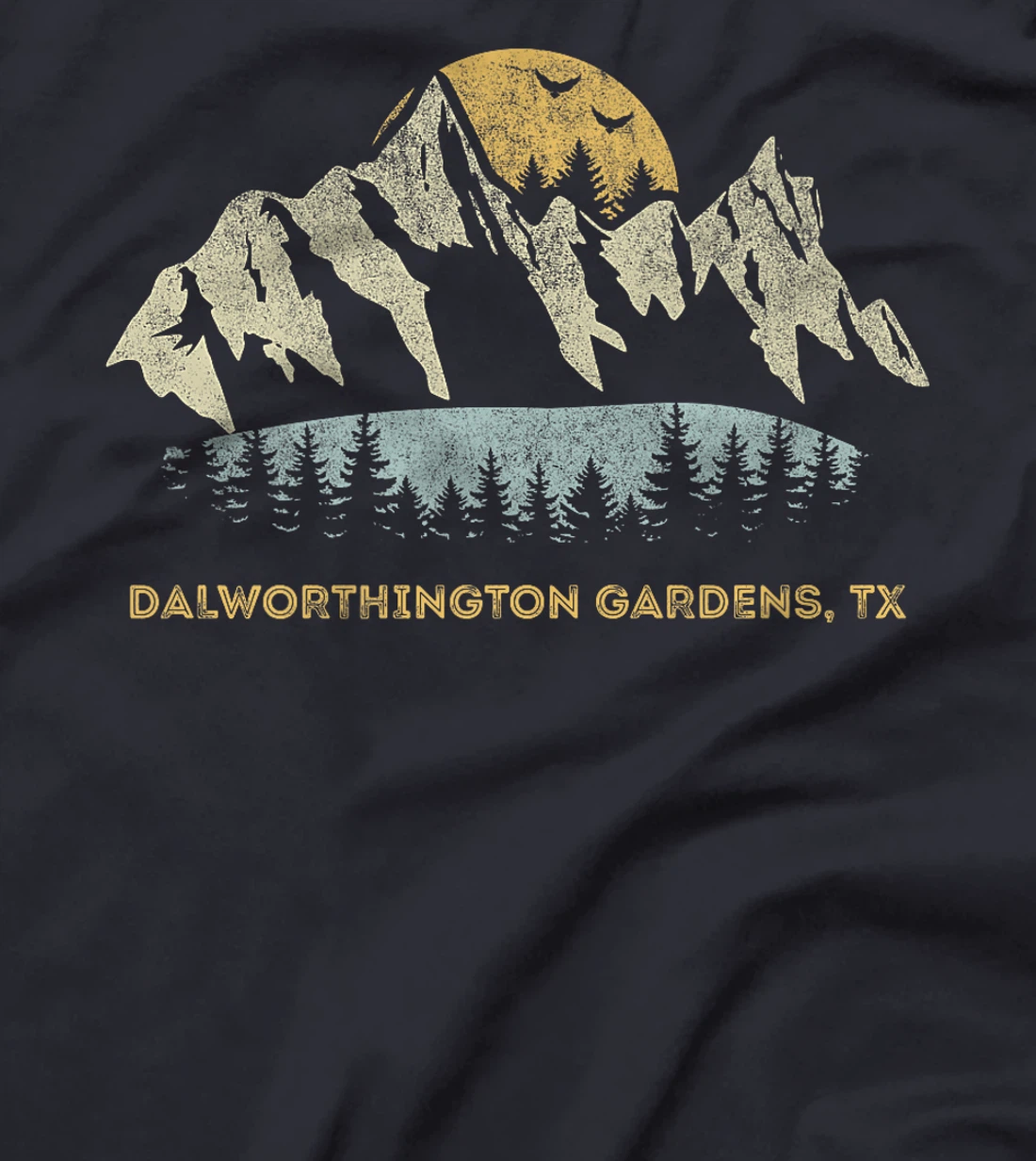 Dalworthington Gardens Texas Mountain Sunset Sunrise TX Premium T-Shirt