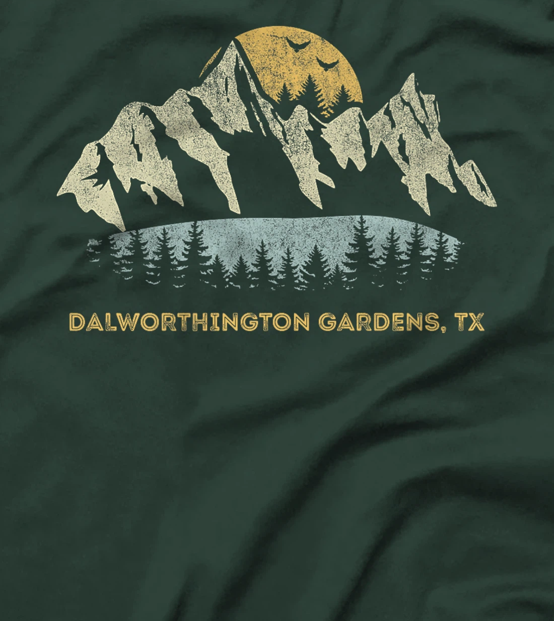 Dalworthington Gardens Texas Mountain Sunset Sunrise TX Premium T-Shirt
