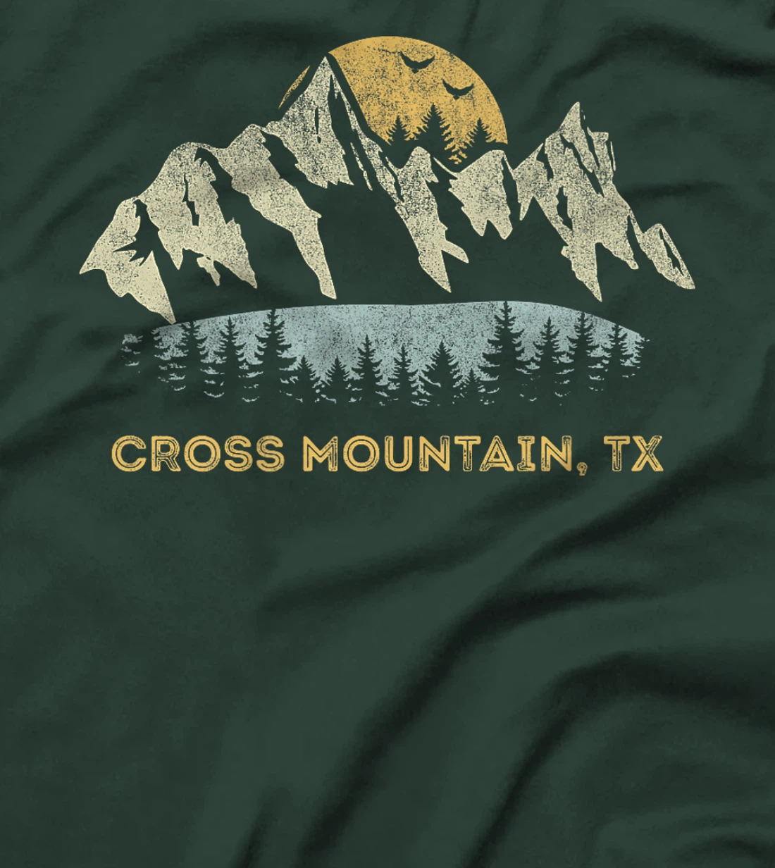 Cross Mountain Texas Mountain Sunset Sunrise TX Premium T-Shirt