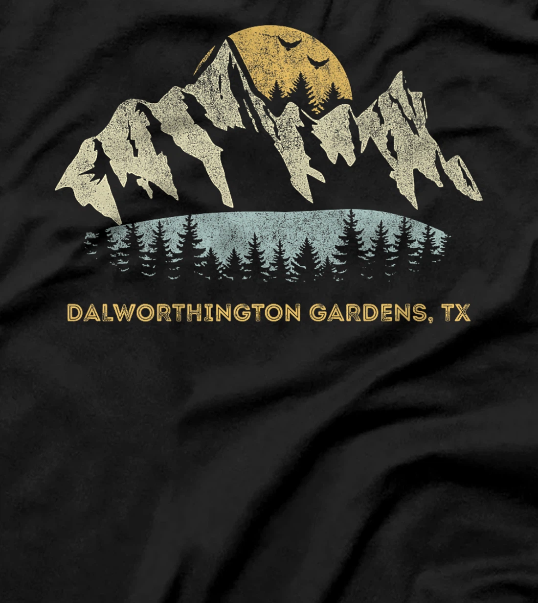 Dalworthington Gardens Texas Mountain Sunset Sunrise TX Premium T-Shirt