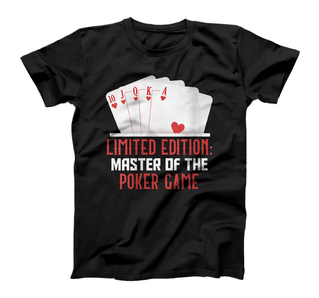 Womens Texas Holdem LIMITED EDITION MASTER OF POKER GAME Funny T-Shirt