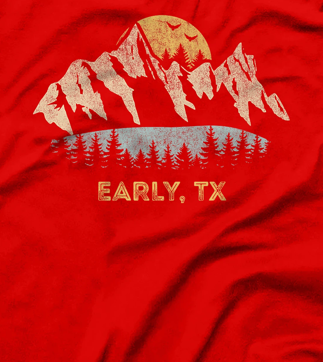 Early Texas Mountain Sunset Sunrise TX Premium T-Shirt