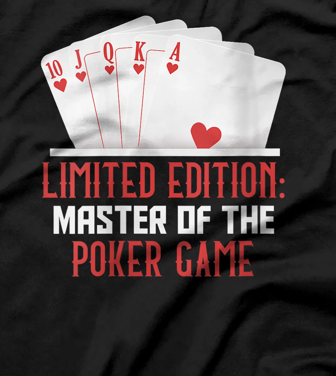 Womens Texas Holdem LIMITED EDITION MASTER OF POKER GAME Funny T-Shirt
