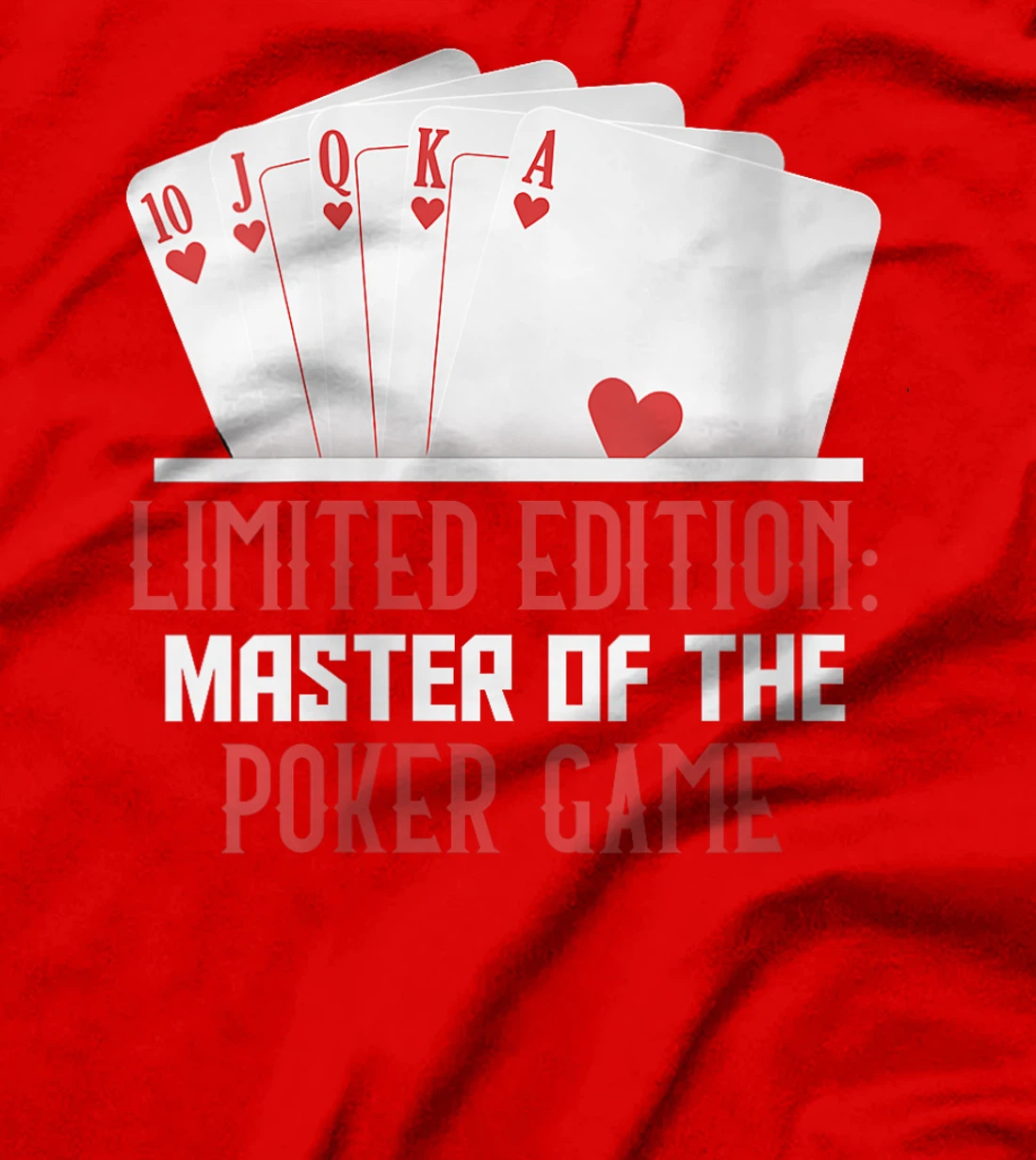 Womens Texas Holdem LIMITED EDITION MASTER OF POKER GAME Funny T-Shirt