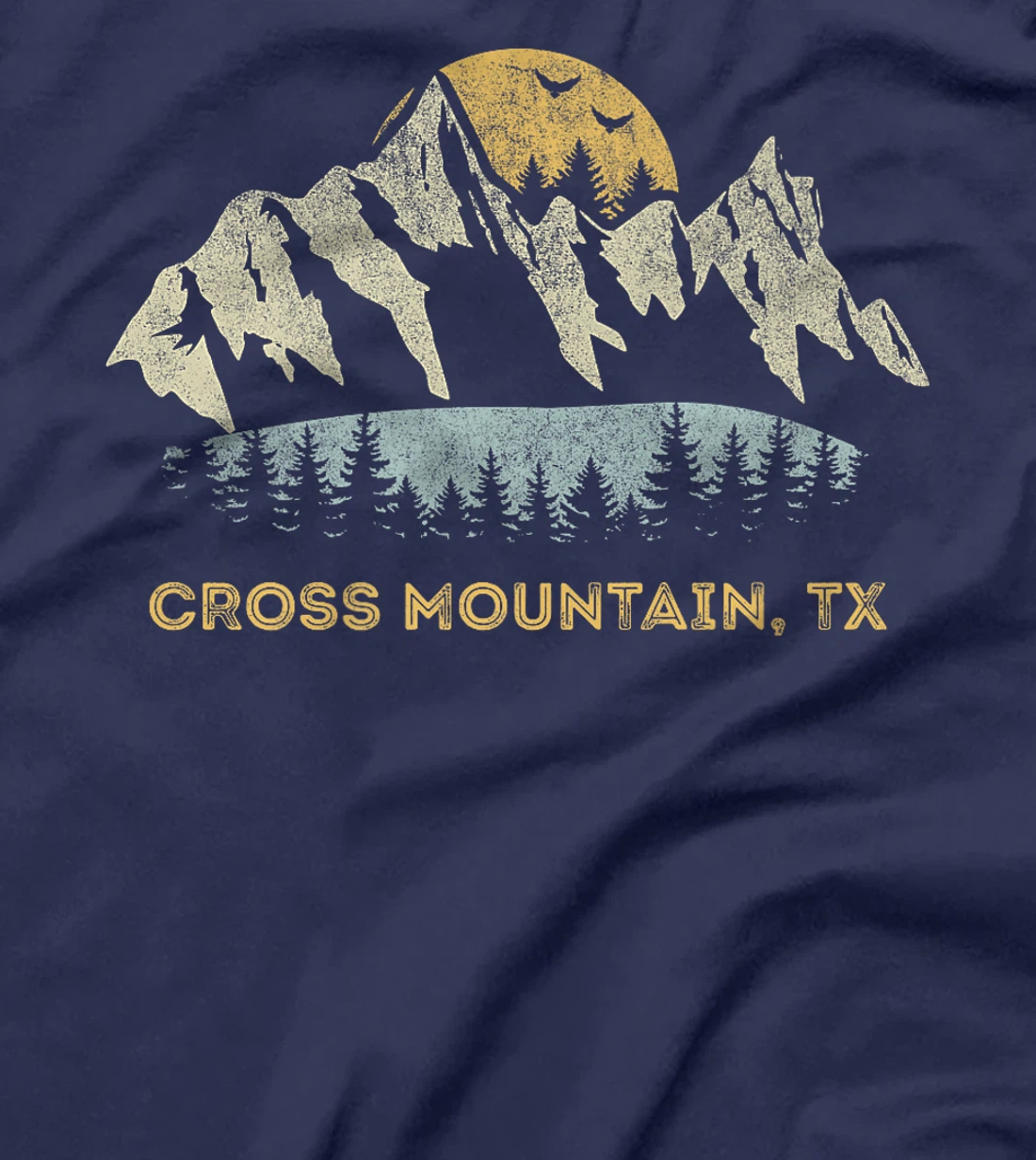 Cross Mountain Texas Mountain Sunset Sunrise TX Premium T-Shirt