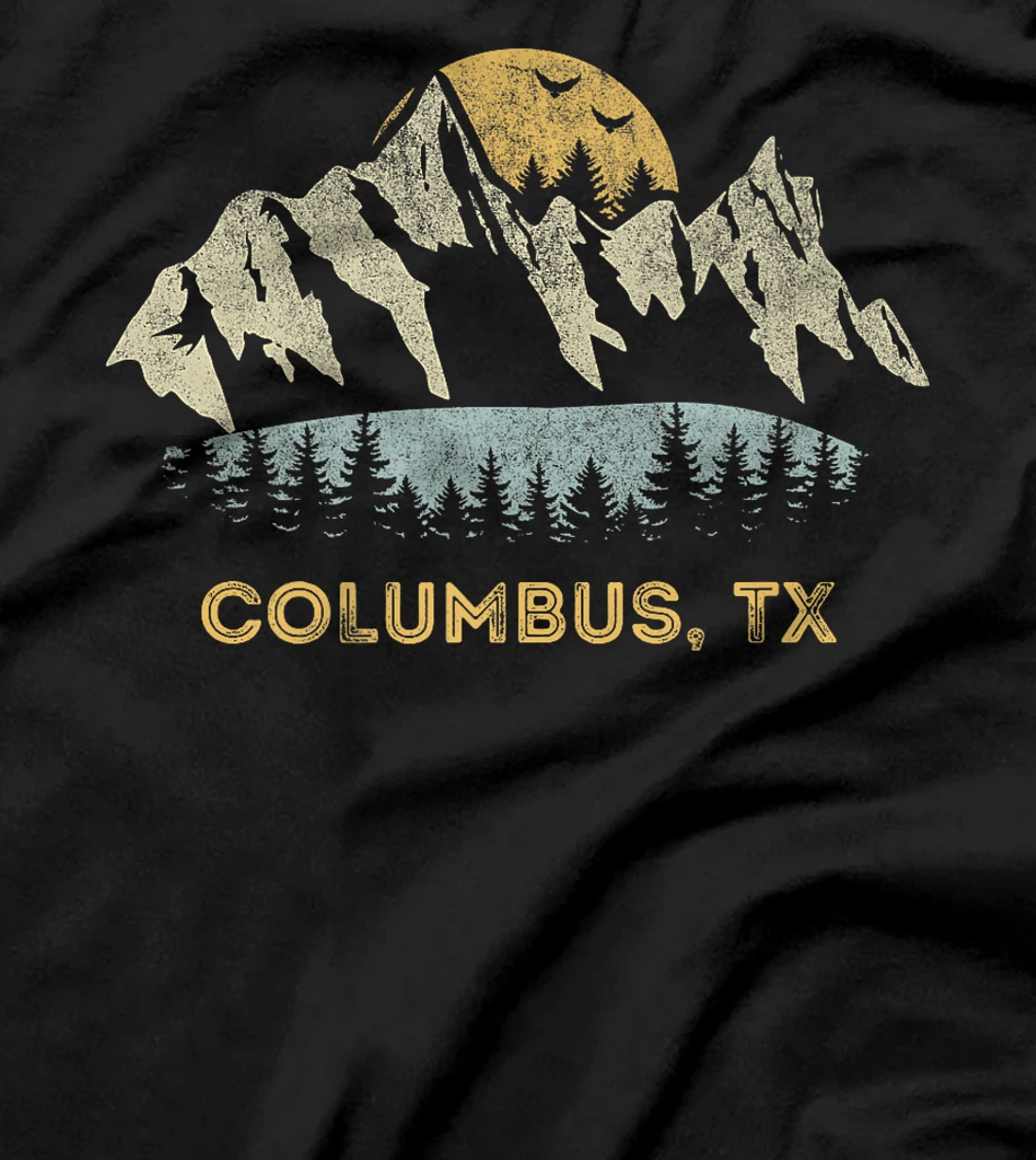 Columbus Texas Mountain Sunset Sunrise TX Premium T-Shirt