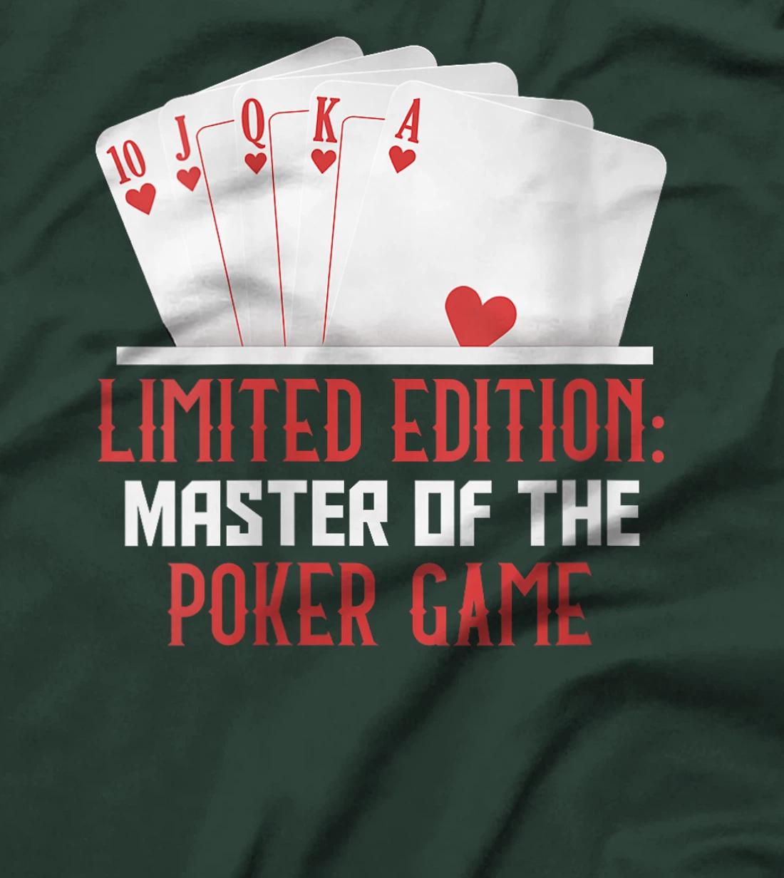 Womens Texas Holdem LIMITED EDITION MASTER OF POKER GAME Funny T-Shirt