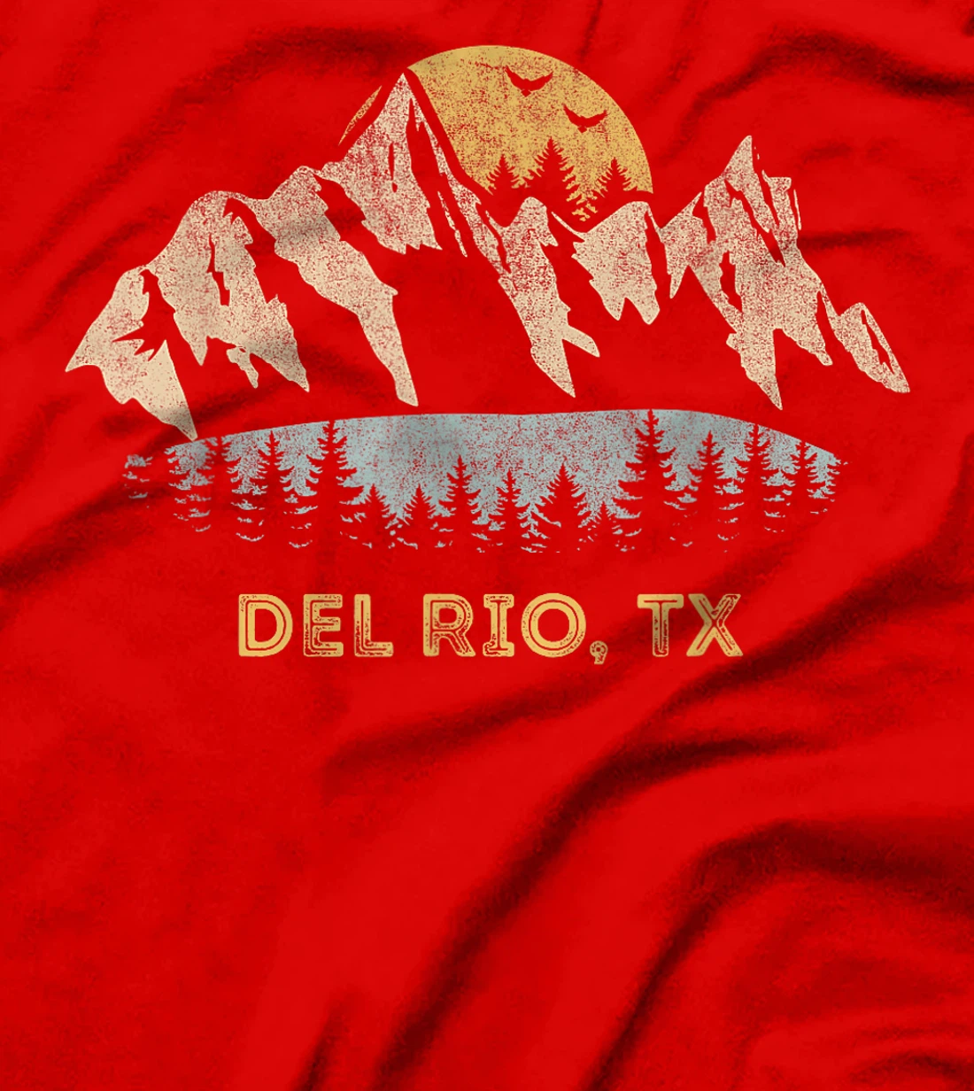 Del Rio Texas Mountain Sunset Sunrise TX T-Shirt