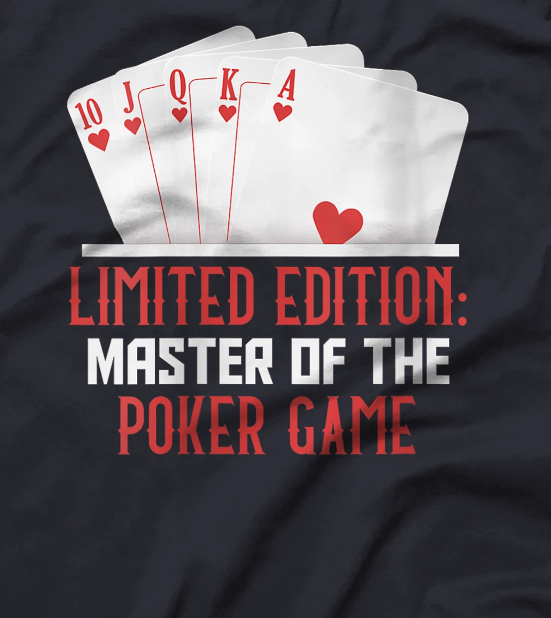 Womens Texas Holdem LIMITED EDITION MASTER OF POKER GAME Funny T-Shirt