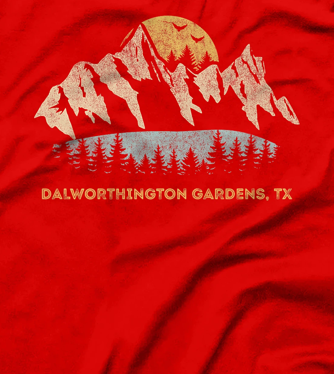 Dalworthington Gardens Texas Mountain Sunset Sunrise TX Premium T-Shirt