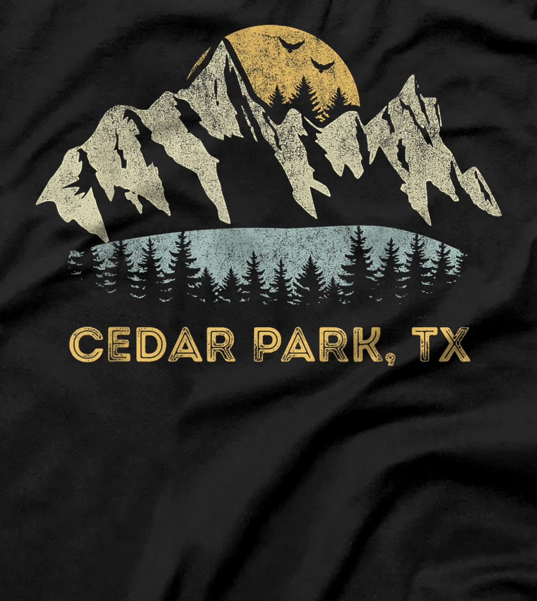 Cedar Park Texas Mountain Sunset Sunrise TX T-Shirt