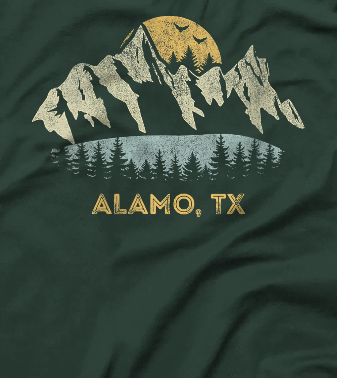 Womens Alamo Texas Mountain Sunset Sunrise TX T-Shirt